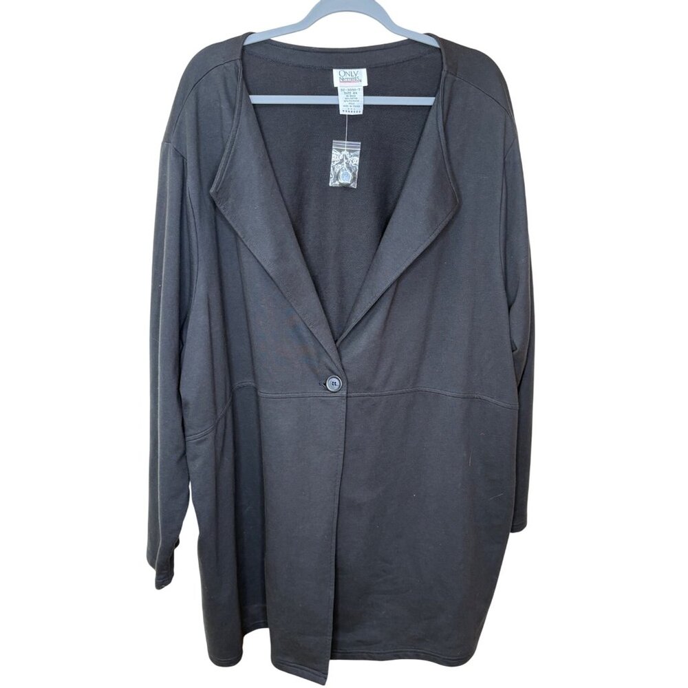 Plus Size 4x Black Button-Front Cardigan Only Nec… - image 1